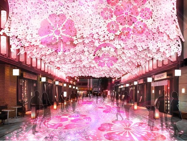 ライトアップした桜やさまざまな桜メニューの展開で盛り上がる「日本橋 桜フェスティバル～新たに出会う、日本橋、八重洲、京橋～」