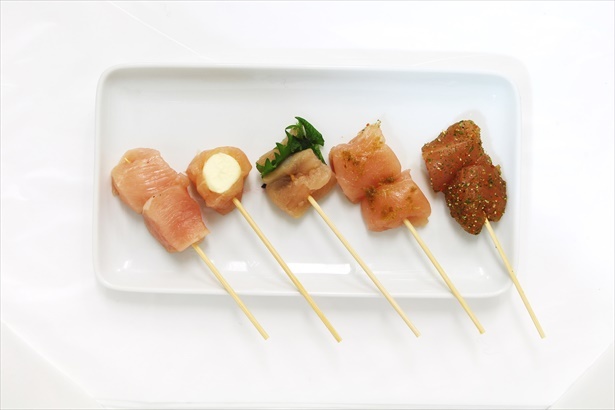 ダイエット中にもうれしい鶏肉がメインの串揚げ