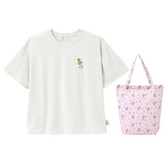 「レディース Tシャツ×エコBAG(SEASON REASON×水森亜土)」(1419円) カラー：クリーム