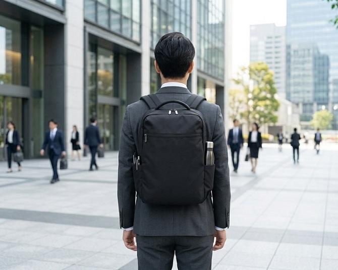 「え、リュックが浮いてる？」 肩の重さを40％軽減する「無重力リュック」が洋服の青山から登場！