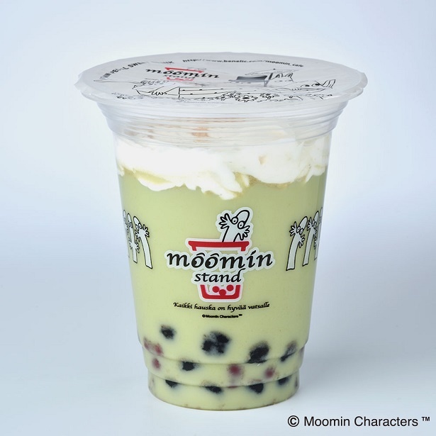  【写真を見る】“ニョロニョロのたね”入り!?よもぎ風味のミルクがベースの「よもぎ餅ミルク」(税抜444円)