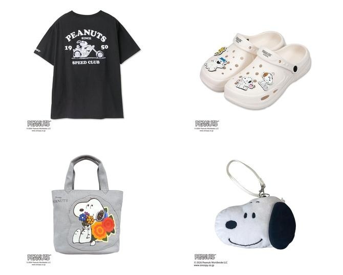 しまむら「スヌーピー」のおでかけアイテム新作！プチプラTシャツからサンダル、バッグ、タオルと大充実