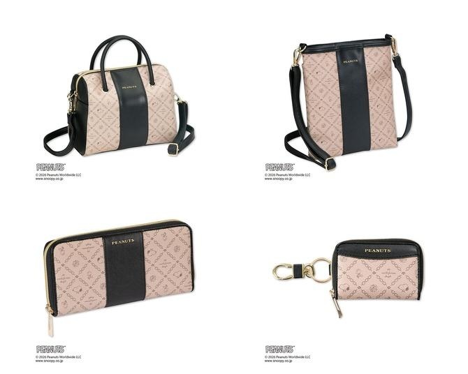 しまむら系列アベイルから、大人かわいいスヌーピーデザインのレザー調バッグ＆財布が登場