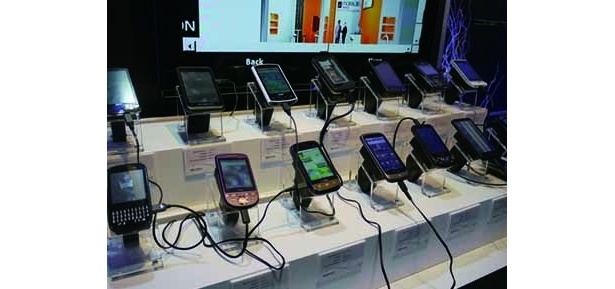 2月にバルセロナで行われた「ワールドモバイルコングレス2010」。Android機も多数展示
