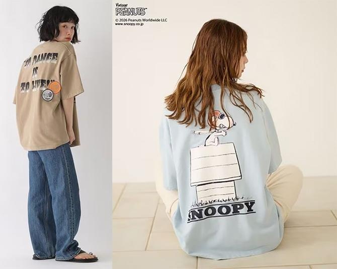 ヴィンテージ感がたまらない！スヌーピーを描いた「BAYFLOW」のTシャツが今まさに“買い”な理由とは？