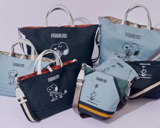 “スヌーピー刺しゅう”と“上品モノグラム”、2つの顔が楽しめる！russet×PEANUTS第4弾はリバーシブルトート3型