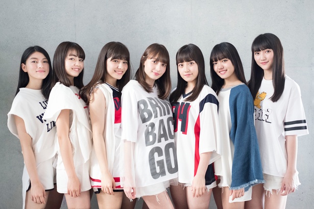Chuning Candyのメンバー。左より琴音、千夏、ソフィー、LILI、ゆうり、優美香、愛子