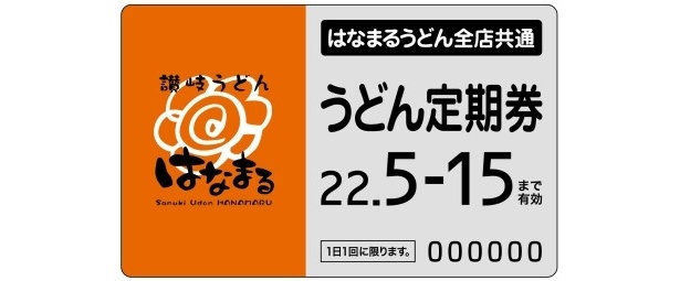 【写真】夢の定期券“うどん定期券”はコチラ！