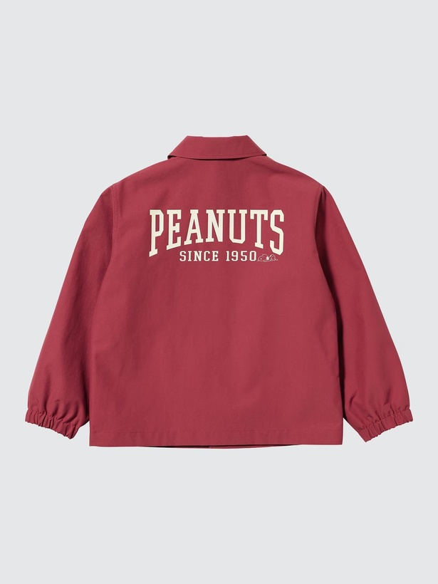 背面は「PEANUTS SINCE 1950」の大きなバックロゴで、本格カレッジムード