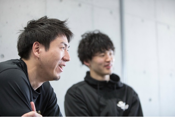 試合中との普段のギャップが素敵。人柄の良さが伝わってくる 