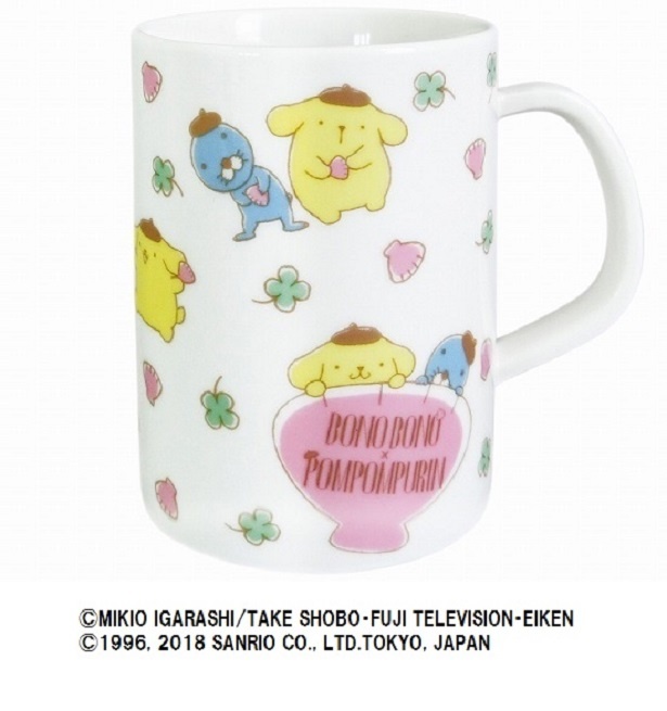 やわらかいタッチで描かれたイラストがキュートな「マグカップ」(税抜900円)