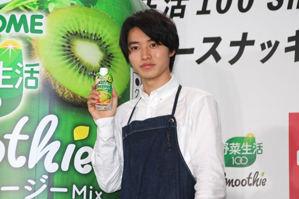 「野菜生活100 Smoothie」は「すごくおいしくて、飲みやすい」と山崎