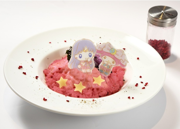 「セーラーマーズとマイメロディの お星様チーズリゾット」(1393円)