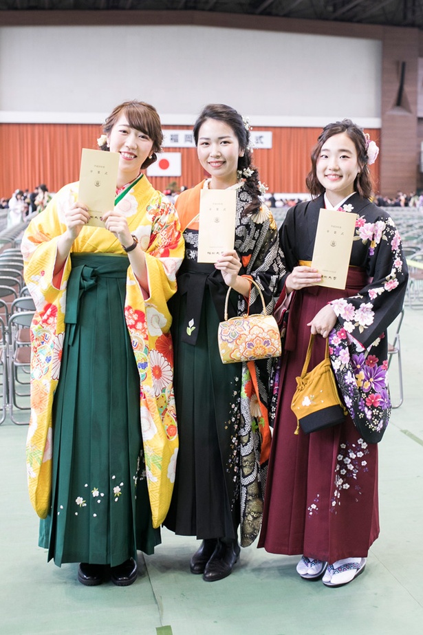 福岡大学の卒業生 かほさん りえこさん まいさん
