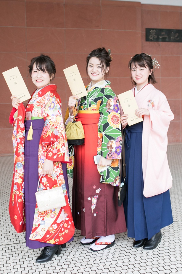 福岡大学の卒業生 ゆうりさん すみれさん えりかさん