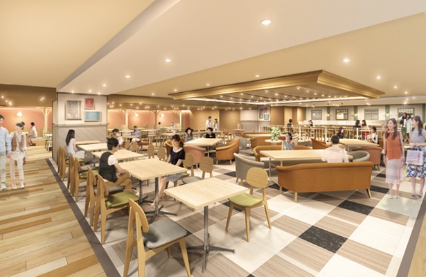 「UMEDA FOOD HALL」はソファ席も充実