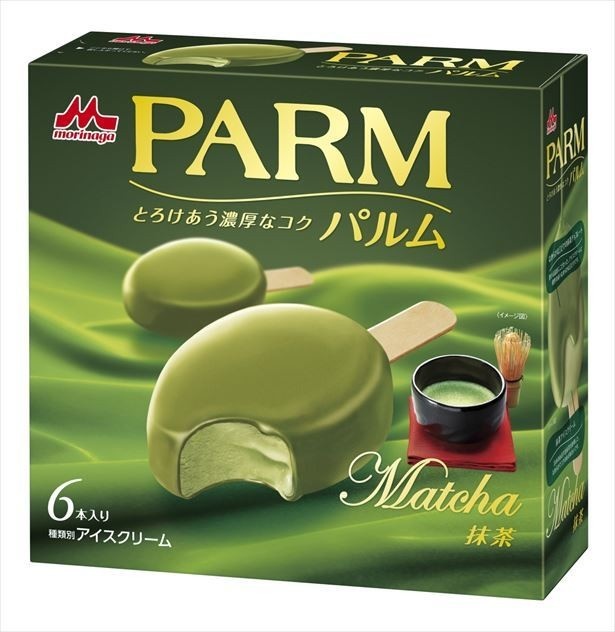 【写真を見る】同じく森永乳業より、3月19日に発売された「PARM(パルム) 抹茶(6本入り)」(税抜420円)