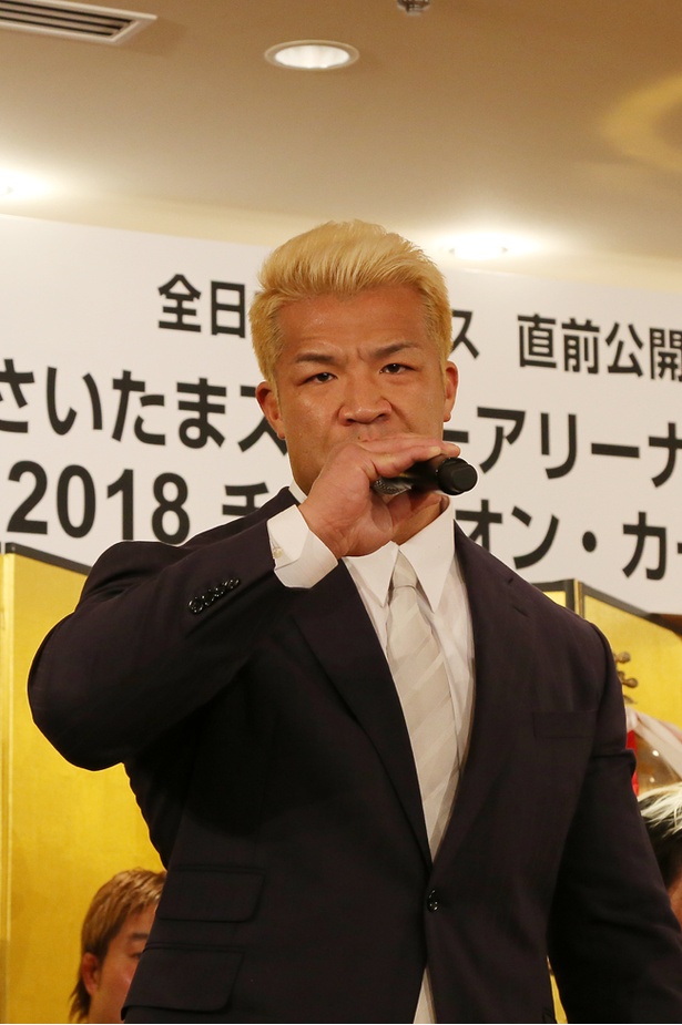 ゼウス「全日本プロレスの所属選手として優勝を成し遂げたいと思います。優勝して次は三冠に挑戦し、必ず三冠ベルトをこの腰に巻きたい」