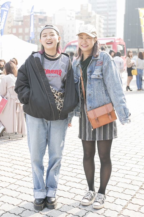 福岡アジアコレクションに来ていた、はるなさんとゆみえさん