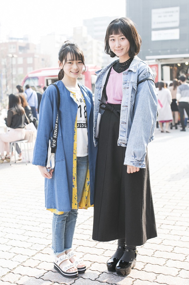 福岡アジアコレクションに来ていた、ゆなさんとみゆさん