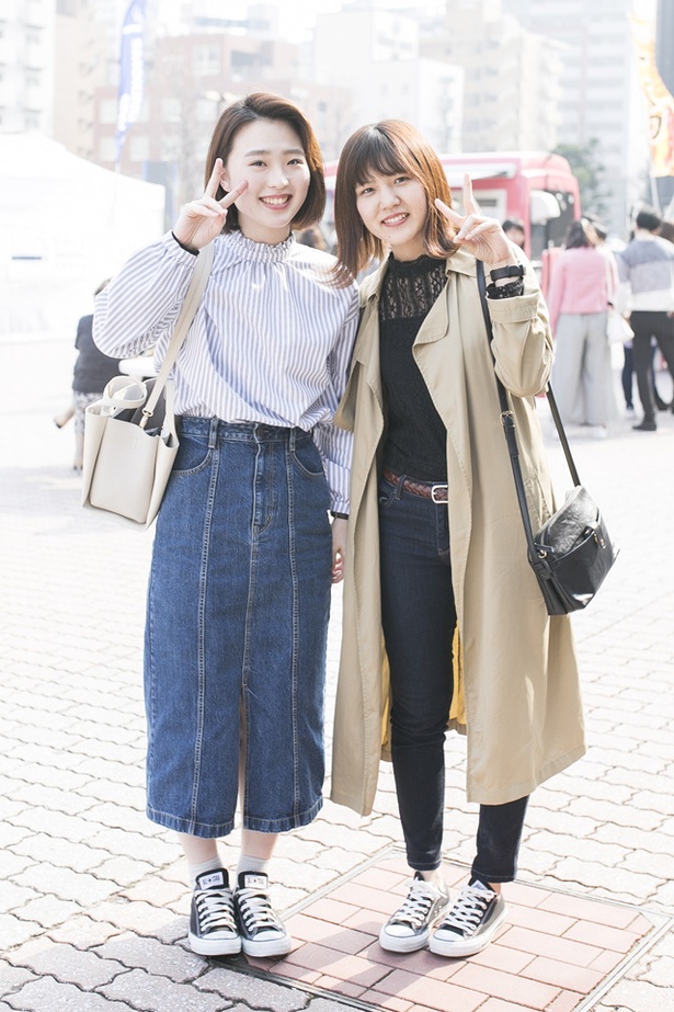 福岡アジアコレクションに来ていた、まきさんとあかねさん