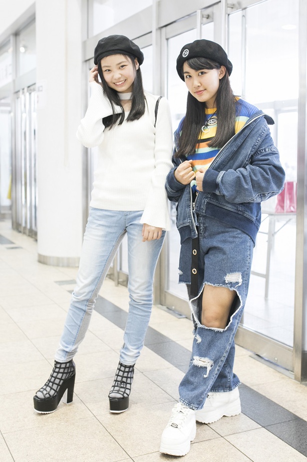 福岡アジアコレクションに来ていた、あかりさんとみらいさん