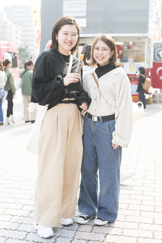 福岡アジアコレクションに来ていた、まみさんゆみこさん