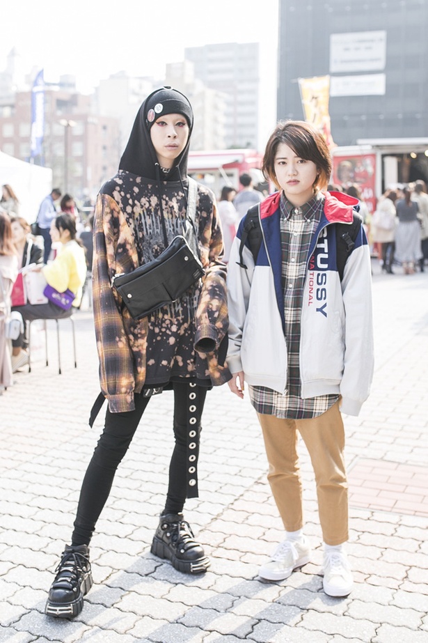 福岡アジアコレクションに来ていた、CHAM(チャム)さんともえさん