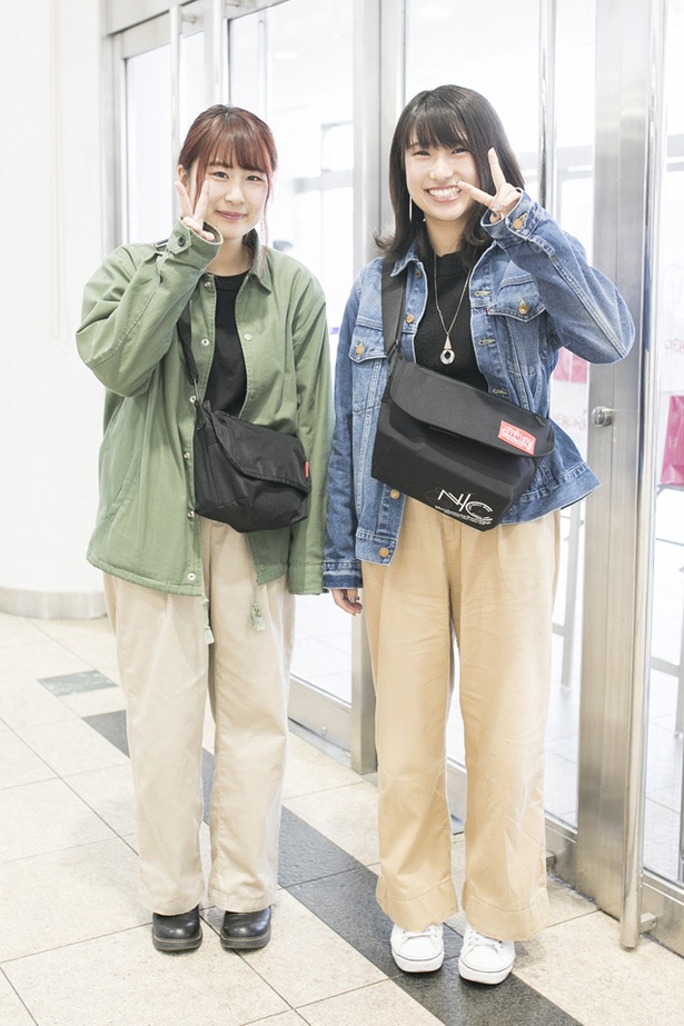 福岡アジアコレクションに来ていた、あかりさんとゆうかさん