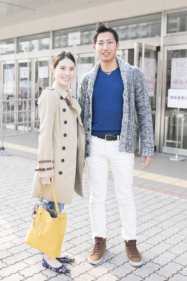 福岡アジアコレクションに来ていた、馬場さんご夫婦
