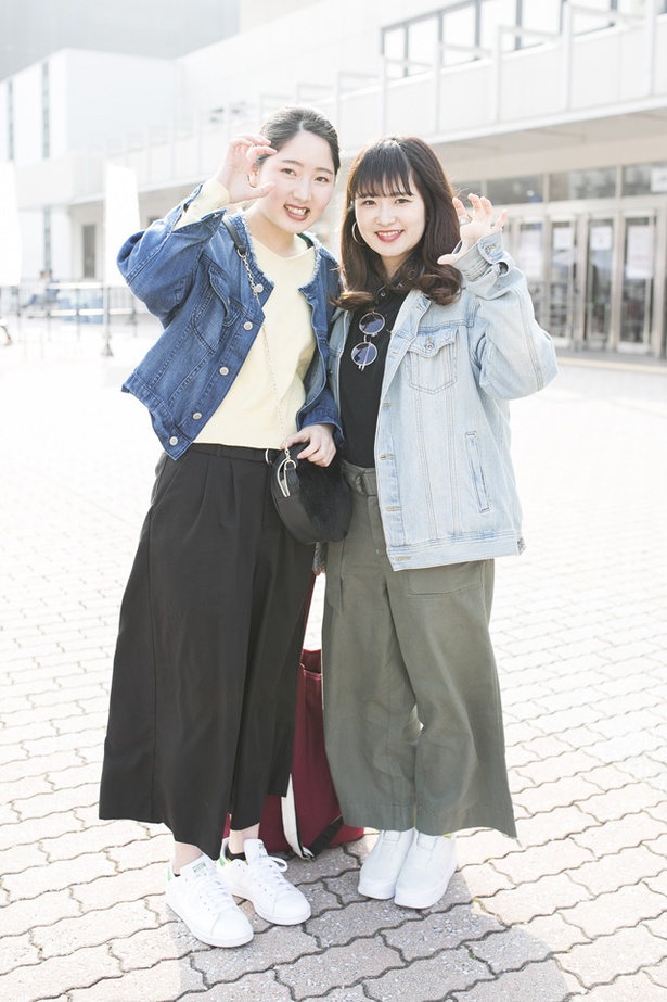 福岡アジアコレクションに来ていた、りおさんとあやのさん