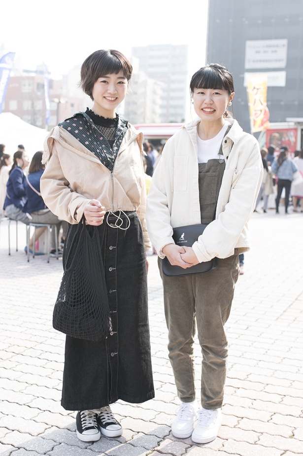 福岡アジアコレクションに来ていた、のりこさんともえかさん
