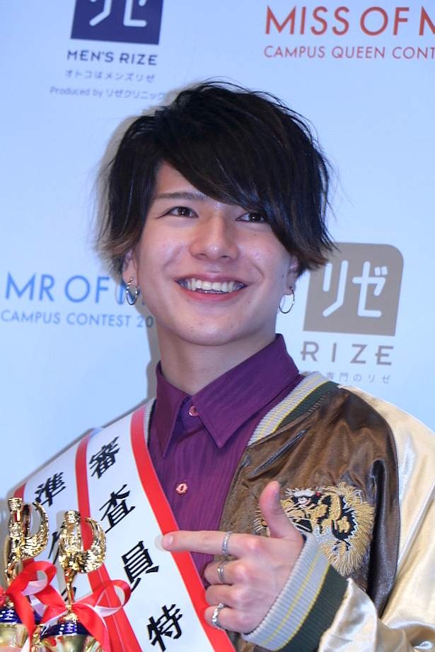 準グランプリの桜美林大学2年 塙旺雅さん