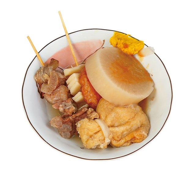 「おでん盛り合わせ」(300円)/岡室酒店直売所