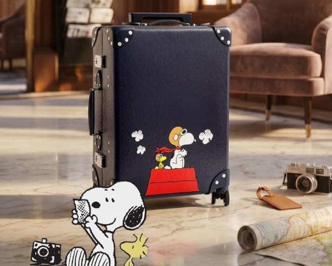 英国の名門「グローブ・トロッター」に、旅するスヌーピーを描いた新作コレクション！暮らしを彩るホームトランクも