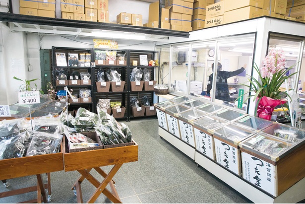 「蔦金商店」は有名ホテルに卸している、横浜屈指の海苔の老舗。海苔は産地によって味が違うのだそう