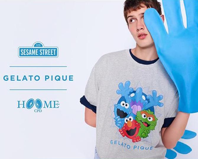 「セサミストリート」をCOIN PARKING DELIVERYが描く！「gelato pique」のスペシャルコレクションが登場