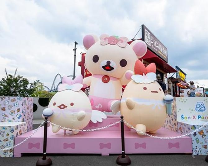 富士急ハイランドに誕生した「サンエックス パラダイス」。サンエックスユニバースのキャラクターたちとすごす、ほっこり夢の空間