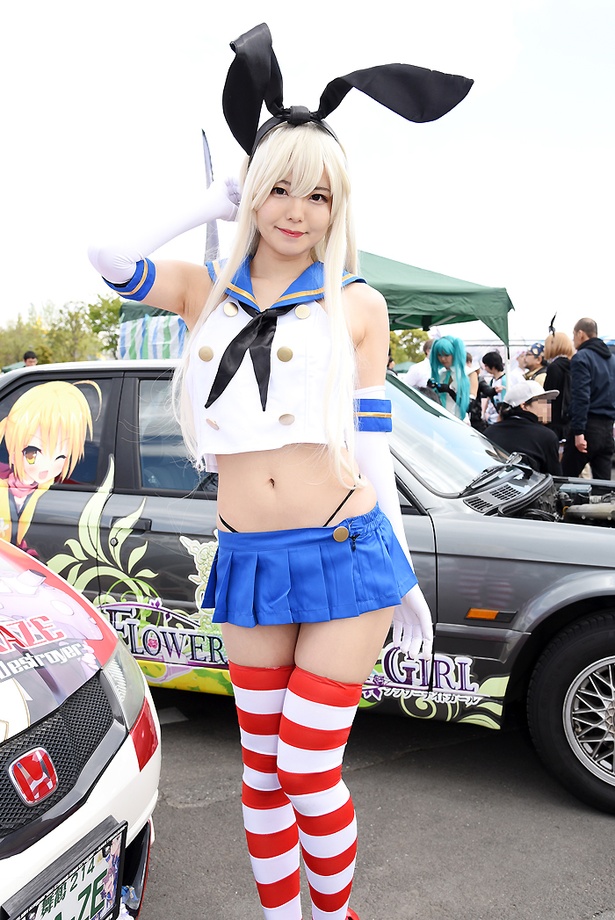 「艦隊これくしょん -艦これ-」の島風に扮する九条ねぎさん(撮影協力：ブランド)