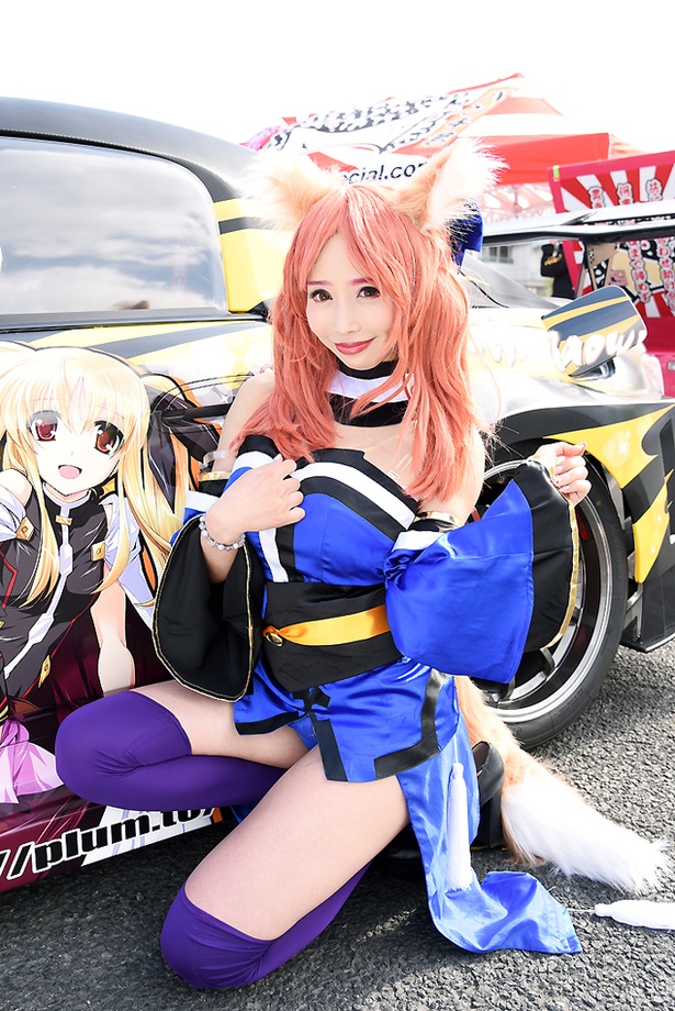 「Fate/Grand Order」の玉藻の前に扮する藤嶋もなみさん(撮影協力：ブランド)
