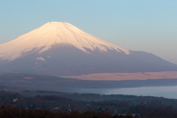 山中湖パノラマ台から見える富士山