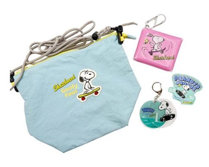 スケボーに乗ったスヌーピーの雑貨コレクション『PEANUTS GROOVE』がロフトに登場！バッグからステッカーまで全7型