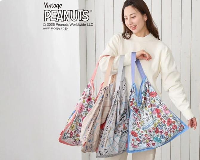 まるでスカーフ!?なスヌーピー柄トートバッグ！「ROOTOTE」新作は秋の装いのアクセントに