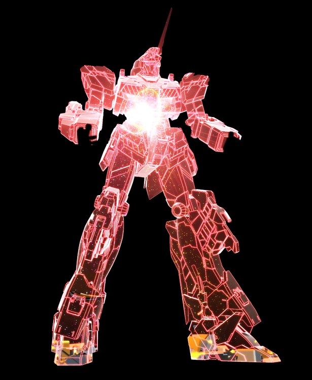 実物大ユニコーンガンダム立像でプロジェクションマッピング開催　※イメージ画像 
