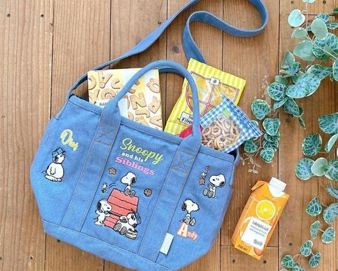 スヌーピーの刺しゅう×デニム風生地！「ROOTOTE」の新作トートはデイリーユースにぴったり