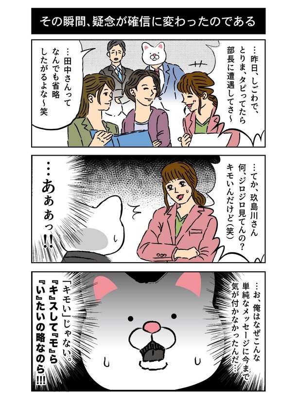 その瞬間、疑念が確信に変わったのである
