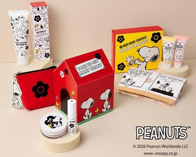 マリークワント×「PEANUTS」限定コスメが11月4日に発売！スヌーピーのドッグハウスがコスメBOXに