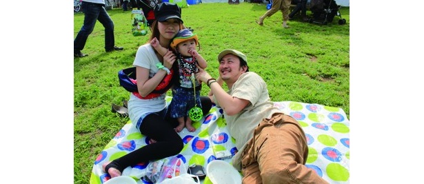 シートも持参で、ピクニック気分「ロハスフェスタが練馬でできてうれしい。来年も是非ここで！」