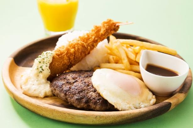 本格的なハンバーグが楽しめるハンバーグワークスの「お子様プレート」(900円)