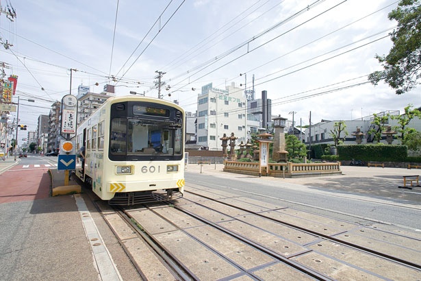 住吉駅周辺は特に下町情緒あふれるエリア/阪堺電車